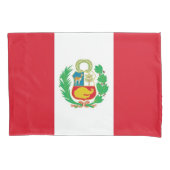 Peruaanse eenpersoonsvlag met vaderlandse Kussensl Kussensloop (Voorkant)