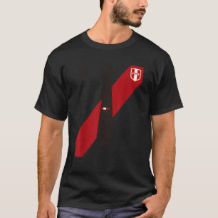 Peruaanse Escudo wapenschild Mannen Vrouwen Voetba T-shirt