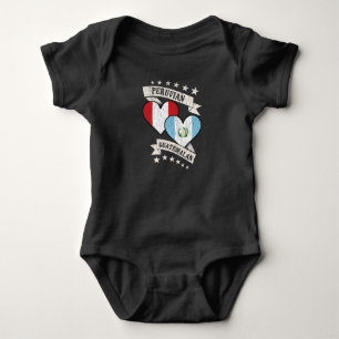 Peruaanse Guatemalteekse hartvlaggen Peru Guatemal Romper