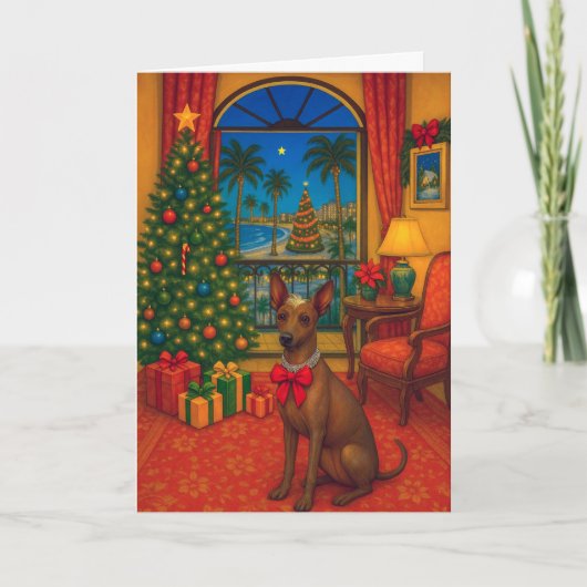 Peruaanse Inca Orchidee Kerstkaart Feestdagen Kaart (Voorkant)