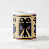 Peruaanse Inca Tribal Birds Huge 20 Oz Coffee Mok (Voorkant)