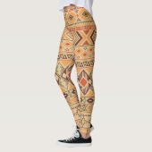 Peruaanse Indiër: Tribal Geometric Naadloos Leggings (Links)