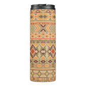 Peruaanse Indiër: Tribal Geometric Naadloos Thermosbeker (Achterkant)