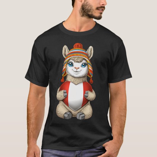 Peruaanse Lama T-shirt (Voorkant)