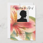 Peruaanse lelie order of service kaart (Voorkant)