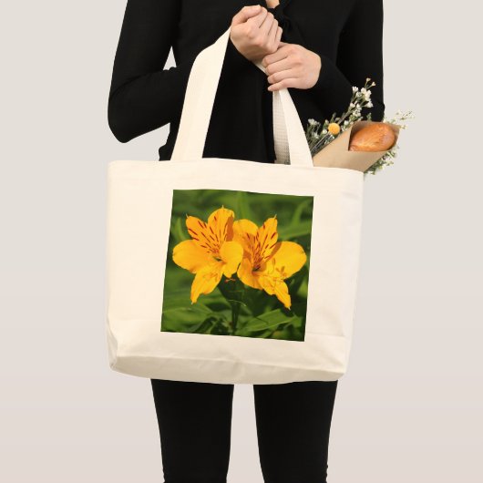 Peruaanse Lilies Grote Tote Bag (Voorkant (product))