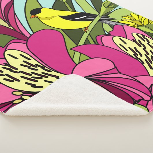 Peruaanse Lilies Sherpa Deken (3/4)