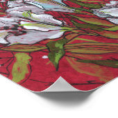 Peruaanse Lilies Spring Flowers Floral Art Sketch Poster (Hoek)