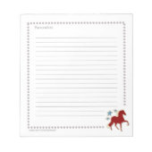 Peruaanse paso Horse Festive Stars Persoonlijk Notitieblok (Voorkant)