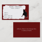 Peruaanse Paso Paard Banner Profiel Visitekaartje (Voorkant / Achterkant)