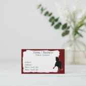 Peruaanse Paso Paard Banner Profiel Visitekaartje (Staand voorkant)