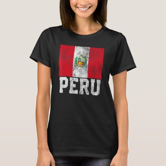Peruaanse Peru Flag Pride Roots Land Familie Nati T-shirt (Voorkant)