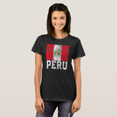 Peruaanse Peru Flag Pride Roots Land Familie Nati T-shirt (Voorkant volledig)