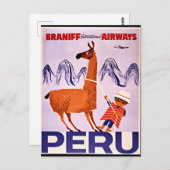 Peruaanse reizen  briefkaart (Voorkant / Achterkant)