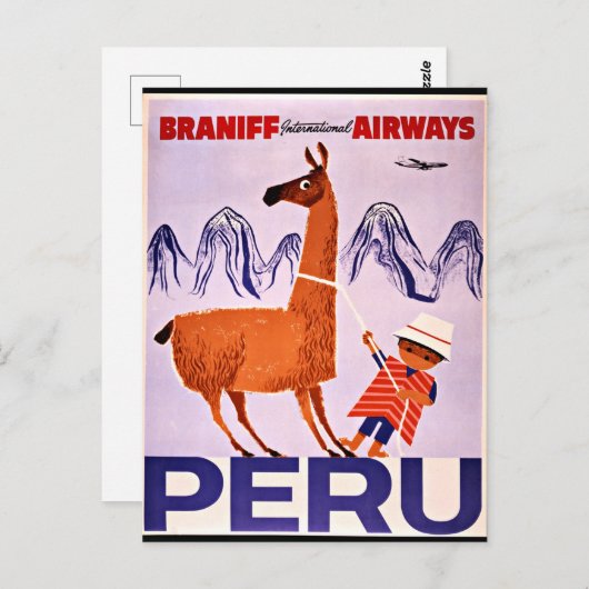 Peruaanse reizen  briefkaart (Voorkant / Achterkant)