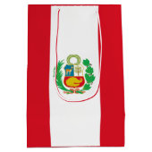 Peruaanse staatsvlag medium cadeauzakje (Achterkant)