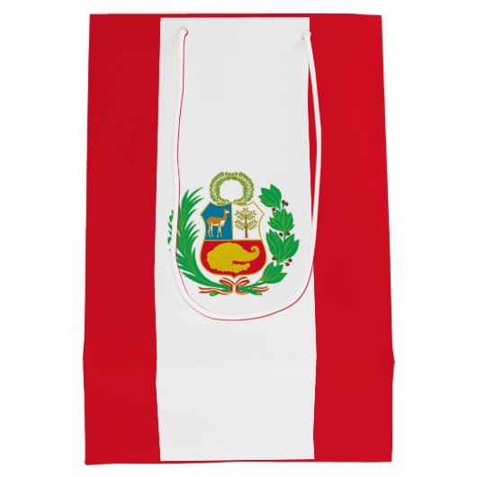 Peruaanse staatsvlag medium cadeauzakje (Achterkant)