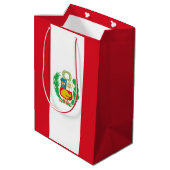 Peruaanse staatsvlag medium cadeauzakje (Achterkant Gekanteld)