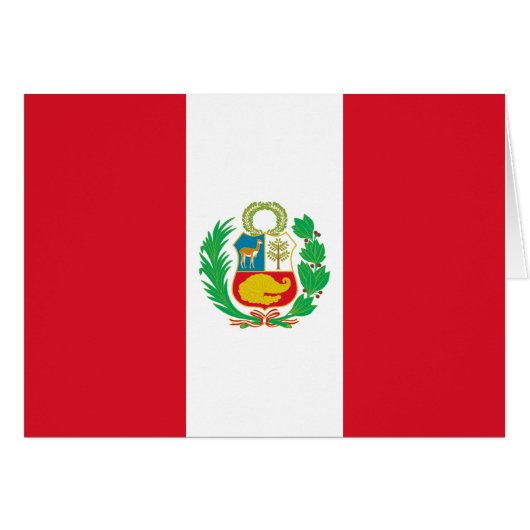 Peruaanse vlag (Voorkant Horizontaal)