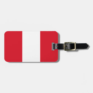 Peruaanse vlag bagagelabel