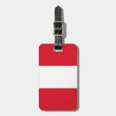 Peruaanse vlag bagagelabel (Voorkant verticaal)