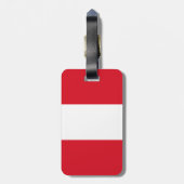 Peruaanse vlag bagagelabel (Achterkant verticaal)