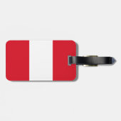 Peruaanse vlag bagagelabel (Achterkant horizontaal)