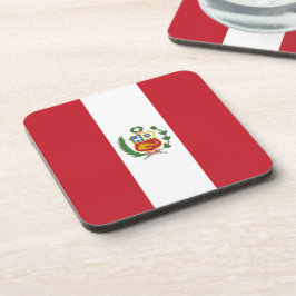 Peruaanse vlag bier onderzetter