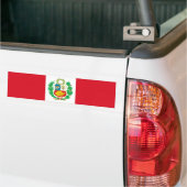 Peruaanse vlag bumpersticker (Op Truck)