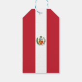Peruaanse vlag cadeaulabel (Achterkant)