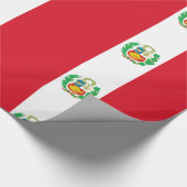 Peruaanse vlag cadeaupapier (Hoek)