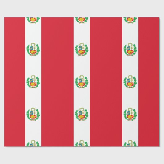 Peruaanse vlag cadeaupapier (Vlak)