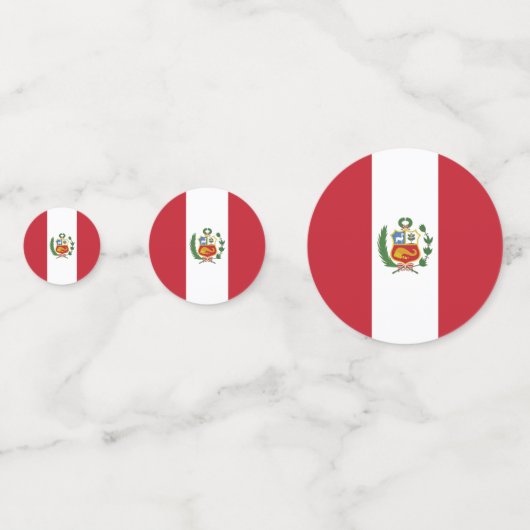 Peruaanse vlag confetti (Voorkanten)