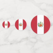 Peruaanse vlag confetti (Achterkanten)