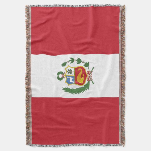 Peruaanse vlag deken (Voorkant Verticaal)