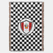 Peruaanse vlag dekens deken (Voorkant Verticaal)