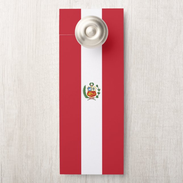 Peruaanse vlag deurhanger (Op knop)