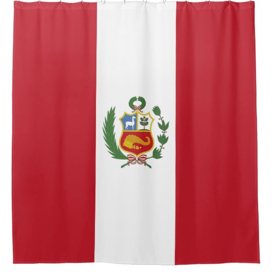 Peruaanse vlag douchegordijn (Voorkant)