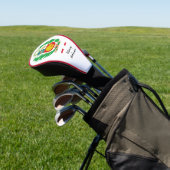 Peruaanse vlag en Peru Monogrammed Golf Clubs Hoes Golfheadcover (Insitu)