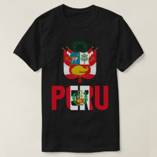 Peruaanse vlag en wapenschild t-shirt