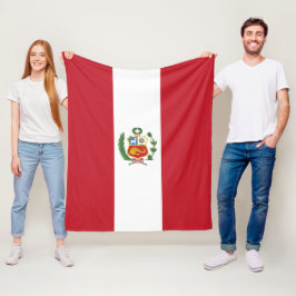 Peruaanse vlag fleece deken