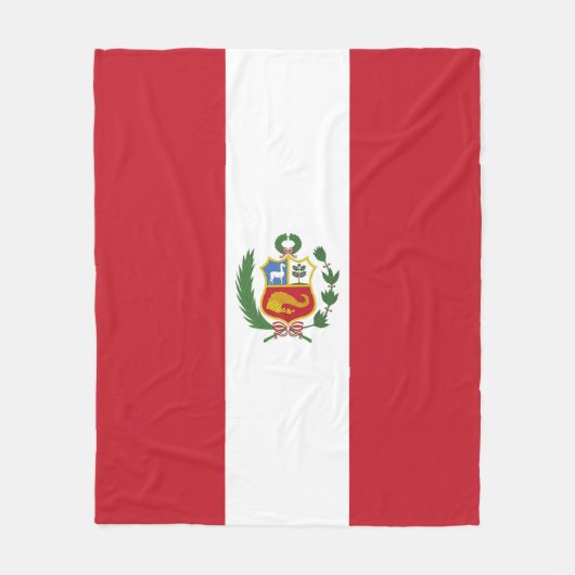 Peruaanse vlag fleece deken (Voorkant)
