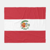 Peruaanse vlag fleece deken (Voorkant (Horizontaal))