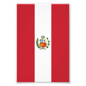 Peruaanse vlag foto afdruk (Voorkant)
