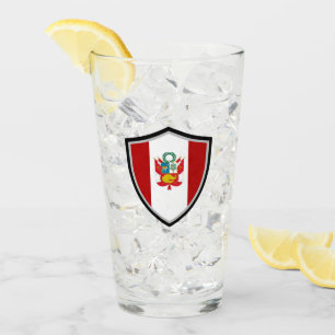 Peruaanse vlag glas