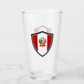 Peruaanse vlag glas (Voorkant)