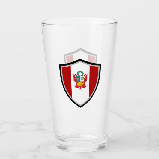 Peruaanse vlag glas (Voorkant)