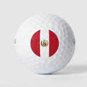 Peruaanse vlag golfballen (Voorkant)