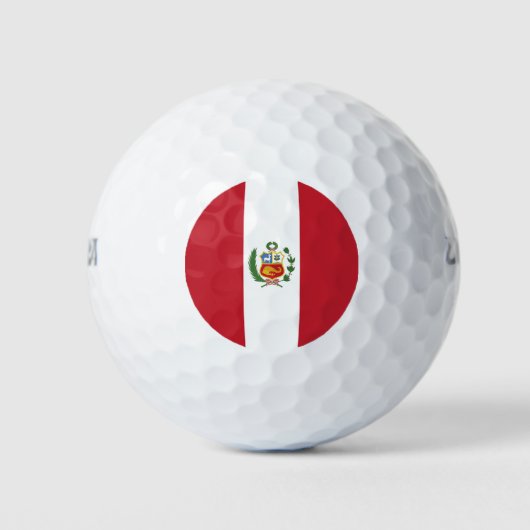 Peruaanse vlag golfballen (Voorkant)