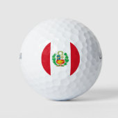 Peruaanse vlag golfballen (Voorkant)